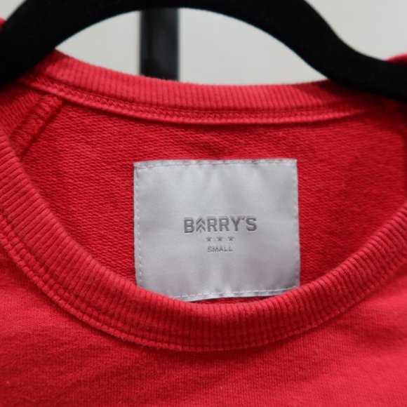 COPY - Barry’s Bootcamp Red Crew Neck Cotton Sweatshirt Unisex S - Picture 2 of 3
